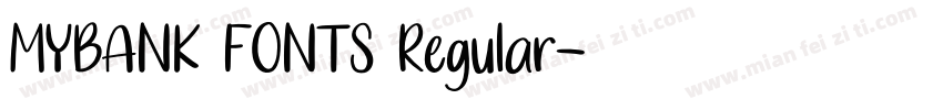 MYBANK FONTS Regular字体转换